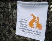 The Rabbit Symbol, a Prayer Flag, for a special type of girl