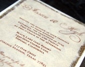 Reserve Listing for  Tiffany Scifres (tiffanyscifres) -  DIY Simple Rustic Burlap Wedding Invitation