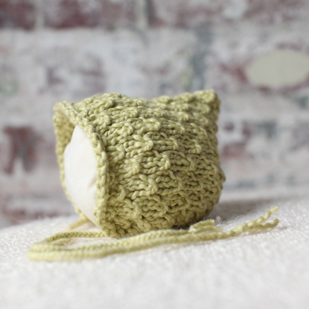 Elfkin Pixie Newborn Baby Hat - Pistachio