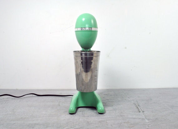 Vintage Milkshake Blender Mixer Hamilton Beach Mint Green - Sea Foam Green
