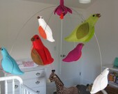 Felted Bird Mobile