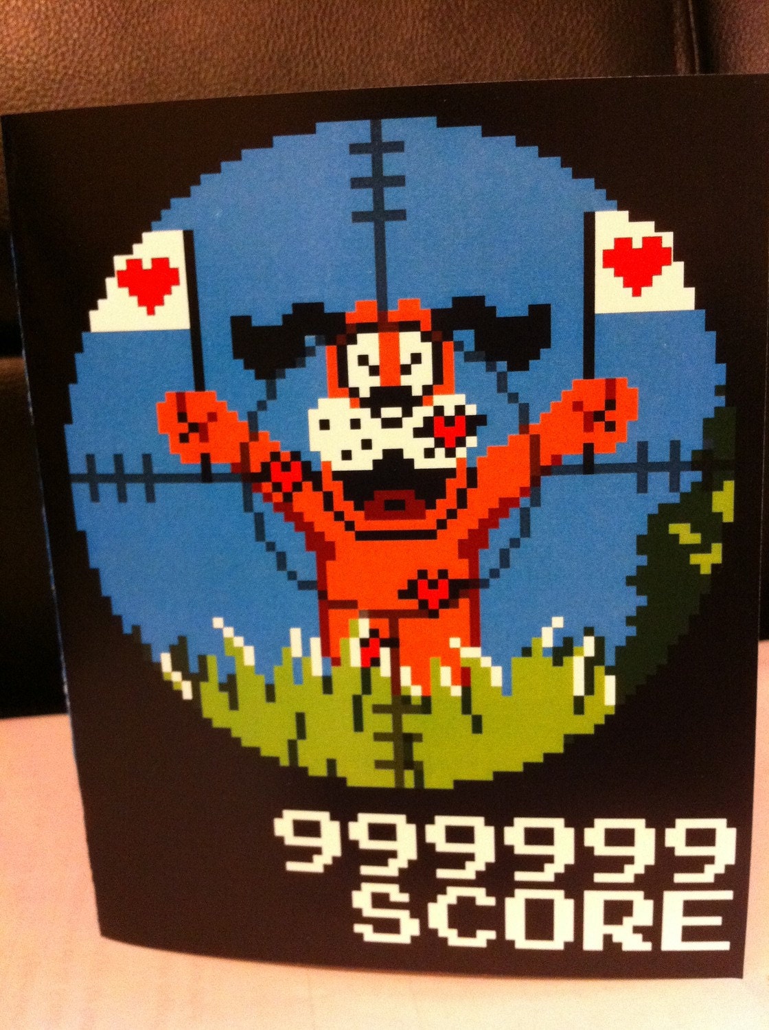 Duck Hunt Valentine's Day Card Template