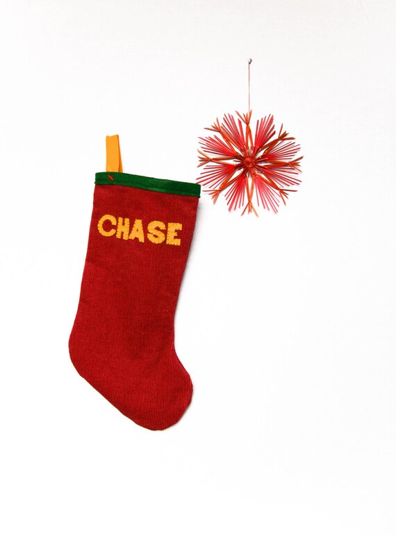 Christmas Stocking, Personalized Handmade Holiday Decoration, Classic Stocking Il_570xn