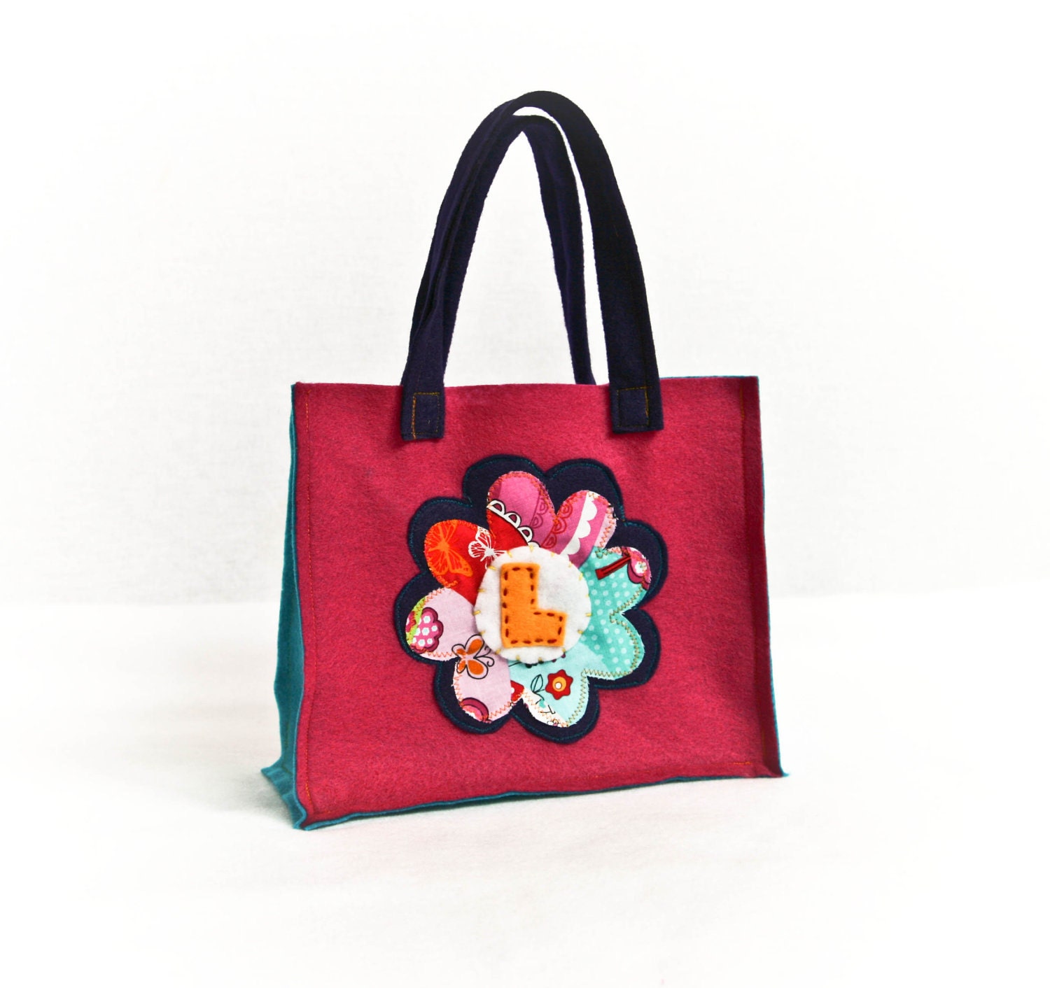 Personalized Bag for Girls, Custom Flower Tote Il_570xn