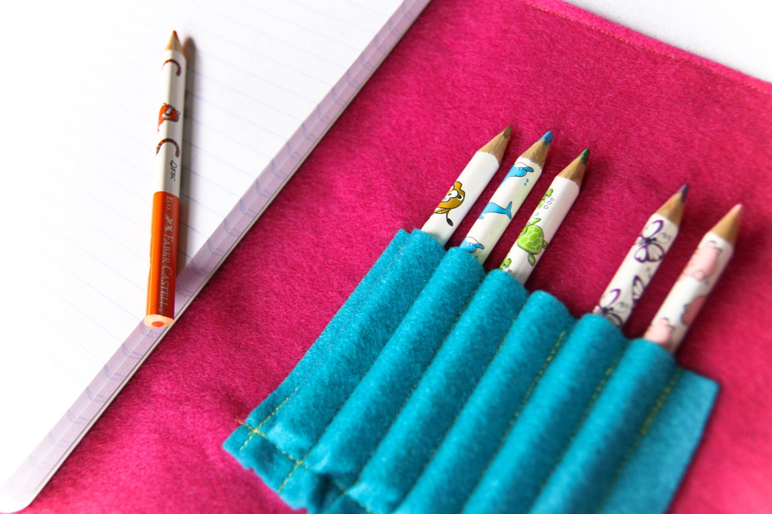 Personalized Notebook , Custom Journa Set with Eco Pencils