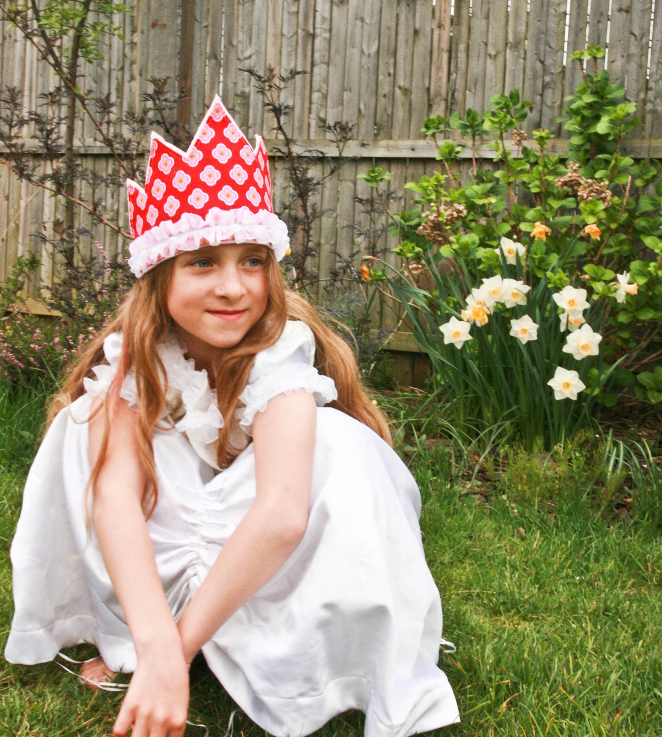 Red Pink Birthday Party Crown, Tiara, Princess Tiara