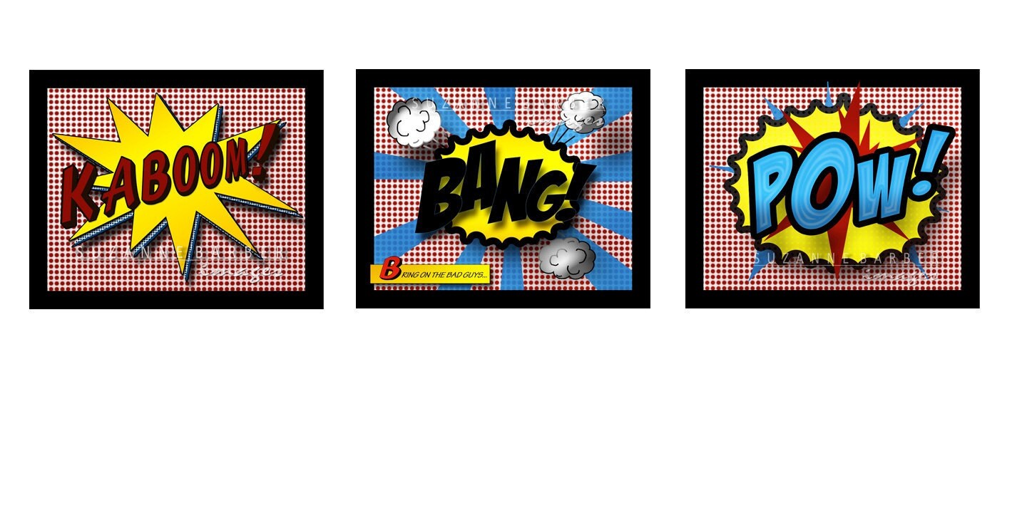 pop art kaboom