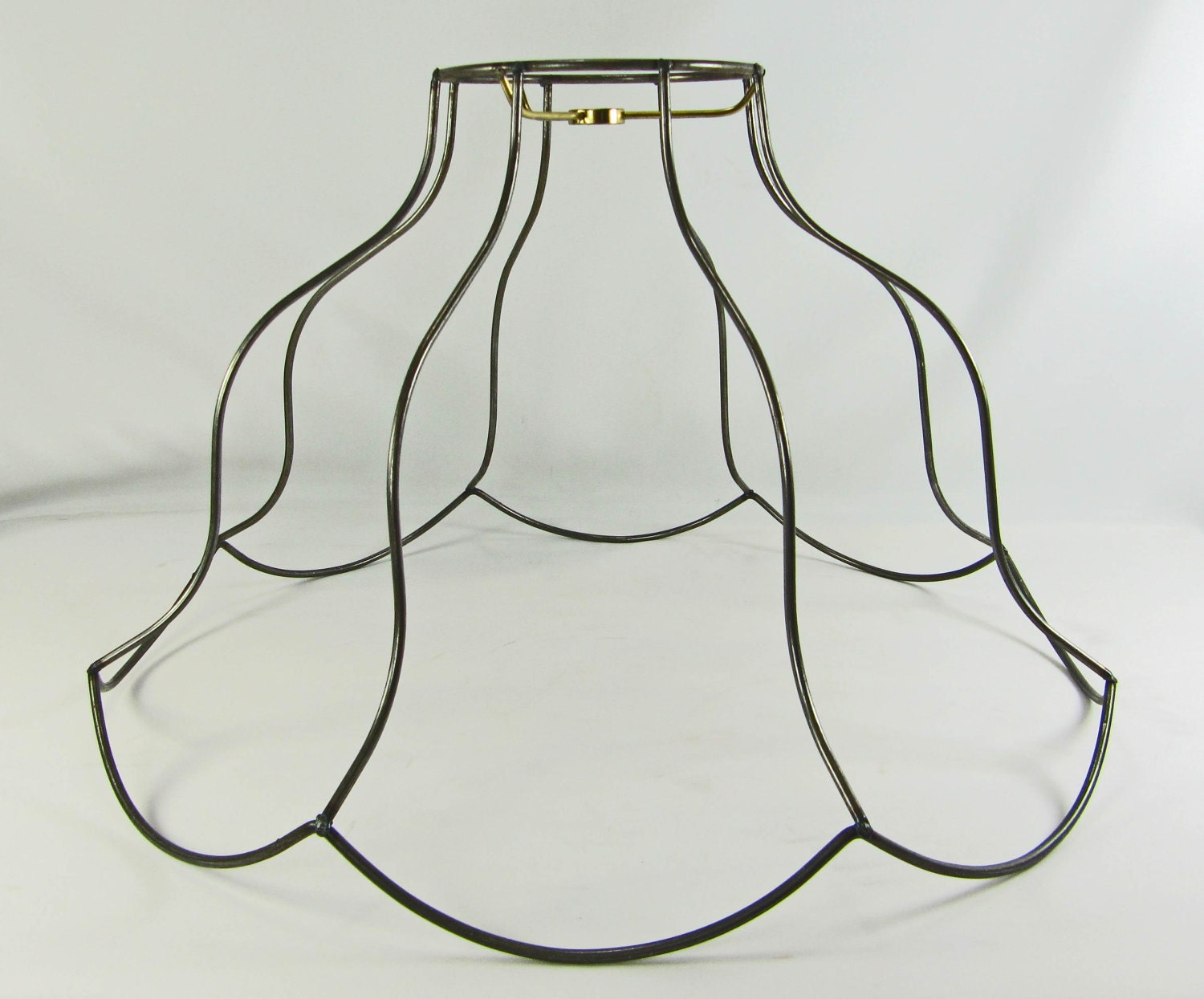 Custom Lamp Shades on Custom Lamp Shade Wire Scallop Bell Frame Hand Made By Judislamps
