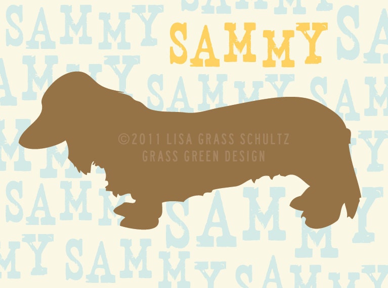 Custom Dog Silhouette Print 8x10 - The PERFECT GIFT or Christmas Present