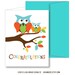 Owl Congratulations New Baby A2 Greeting Card