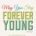 8x10 Forever Young Bob Dylan Inspirational Lyrics Print - Under 10 Sale