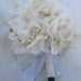 Bridal bouquet Fabric flower alternative wedding bouquet handmade satin fabric flowers many colors