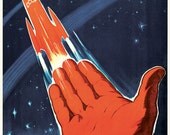 Space will be ours. A Soviet citizen, be proud  / The way to distant stars is discovered. PROPAGANDA collectible 1962s Moscow