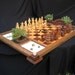Handmade Samurai Chess Set on etsy
