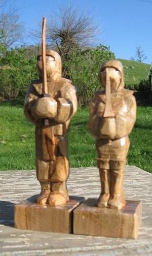 Ninja Chess Piece Wedding Cake Tops Hand carved on etsy   wedding cake toppers