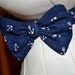 Anchor Dog Collar with Bow Tie