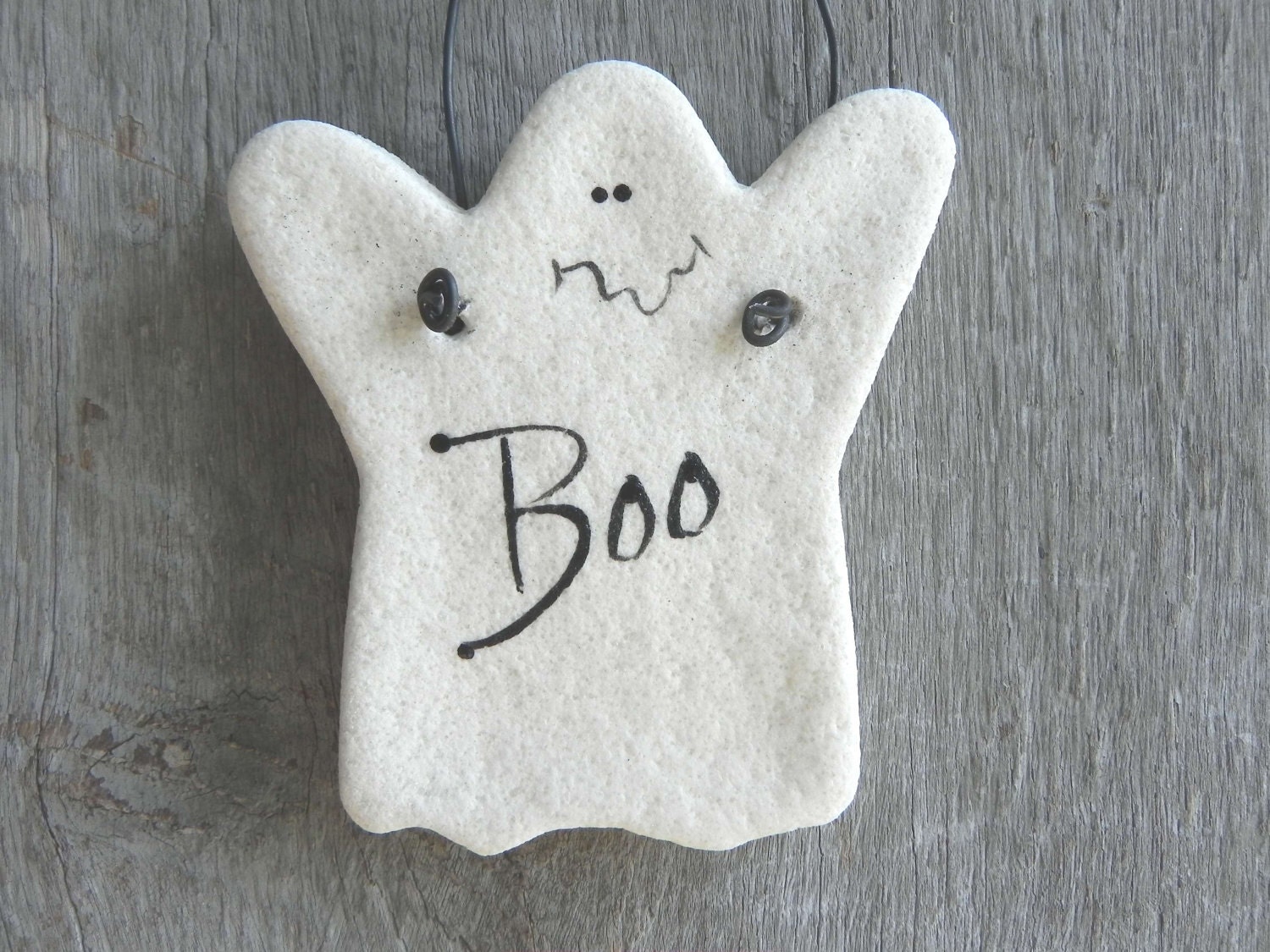 Ghost Salt Dough Ornament Halloween Party Favor  Napkin Rings