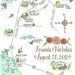 Custom Wedding Map - As seen on greylikesweddings.com