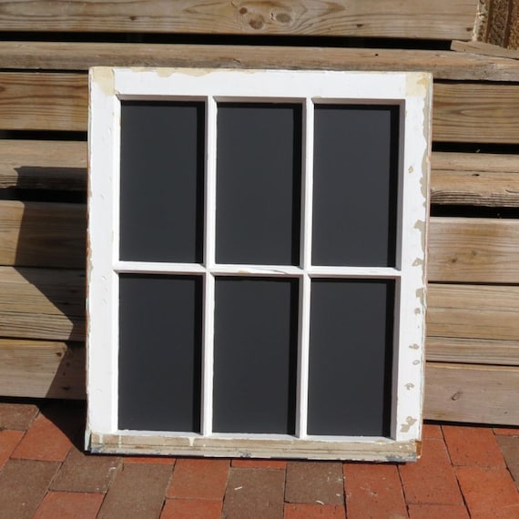 6 Pane Vintage Window Chalkboard