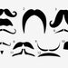 Vinyl Decals Mustache Party with Lady's lips - sale 3 sets for the price of 2 - Premium removable Vinyl for Fun Parties Decal 110G