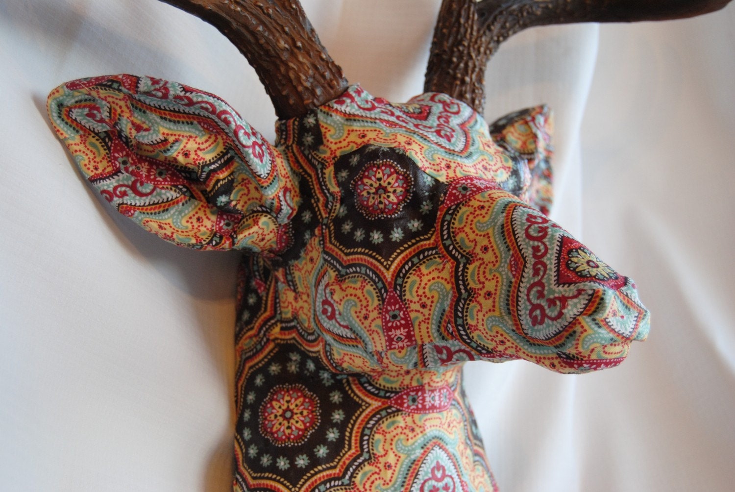 Fabric Deer Head Wall Mount