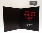 Space Invaders  Valentine's Day Love Printable Card