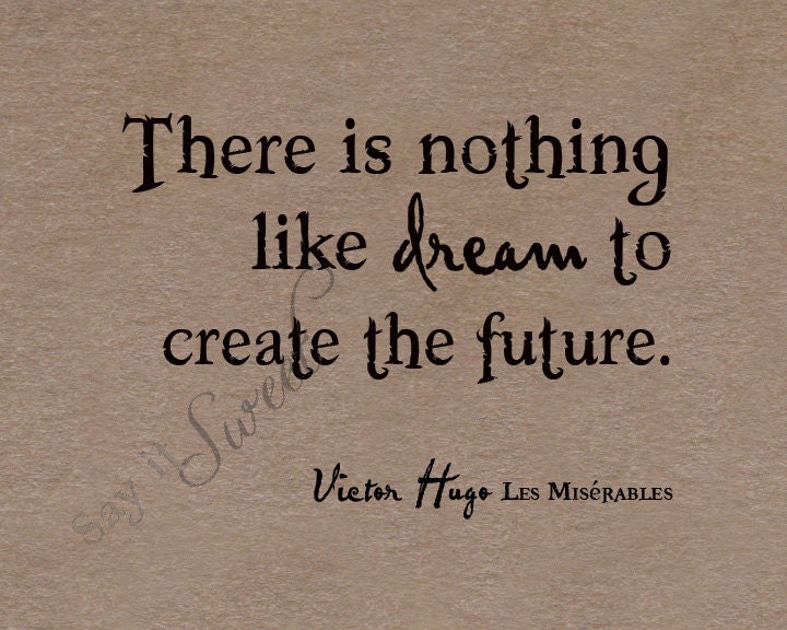 There is Nothing like Dream to Create the Future, 8x10 Print (Hammered Copper) BUY 3 GET 1 FREE