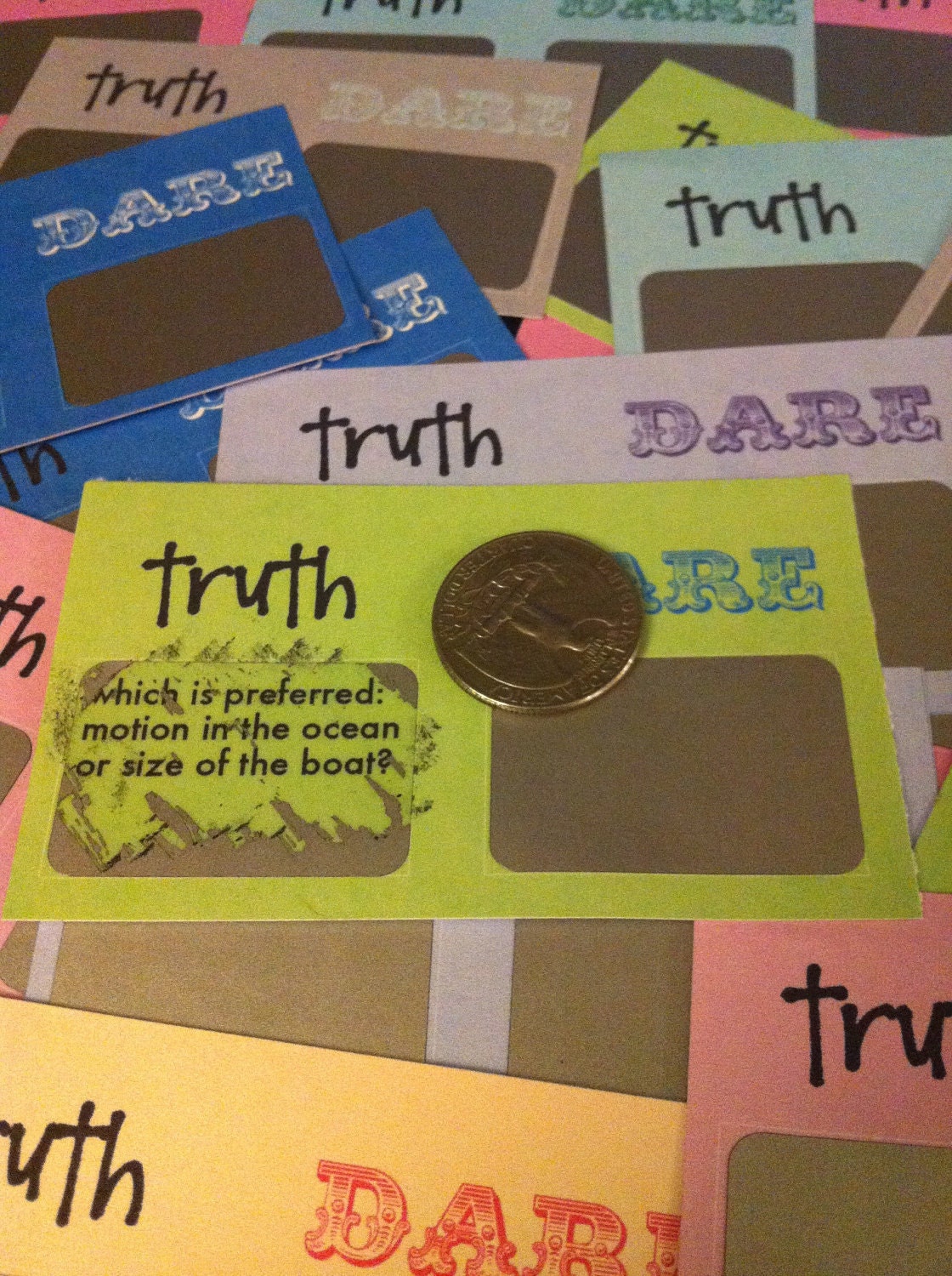 24 Truth or Dare Scratchoff Cards - Bachelorette Party Pack