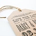 Set of 100 Wedding Save The Date Tags
