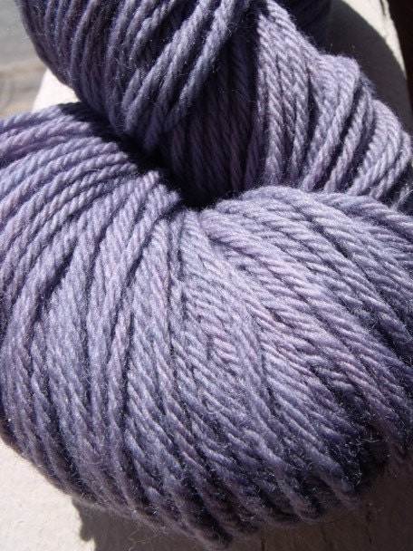 100% Worsted Weight Merino Yarn in Crutaceous Grape