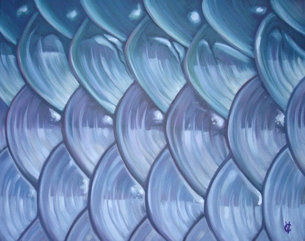Tarpon Scales 16x20 oil on canvas by Carin Vaughn
