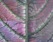 Leaf Mosaic 36x40 Original Painting by Carin Vaughn