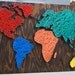 Nail Wall Art World Map, Primary Pleasures Palette