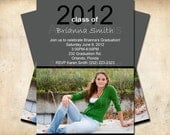 Graduation Announcement - Party Invitation - Custom Color and Wording