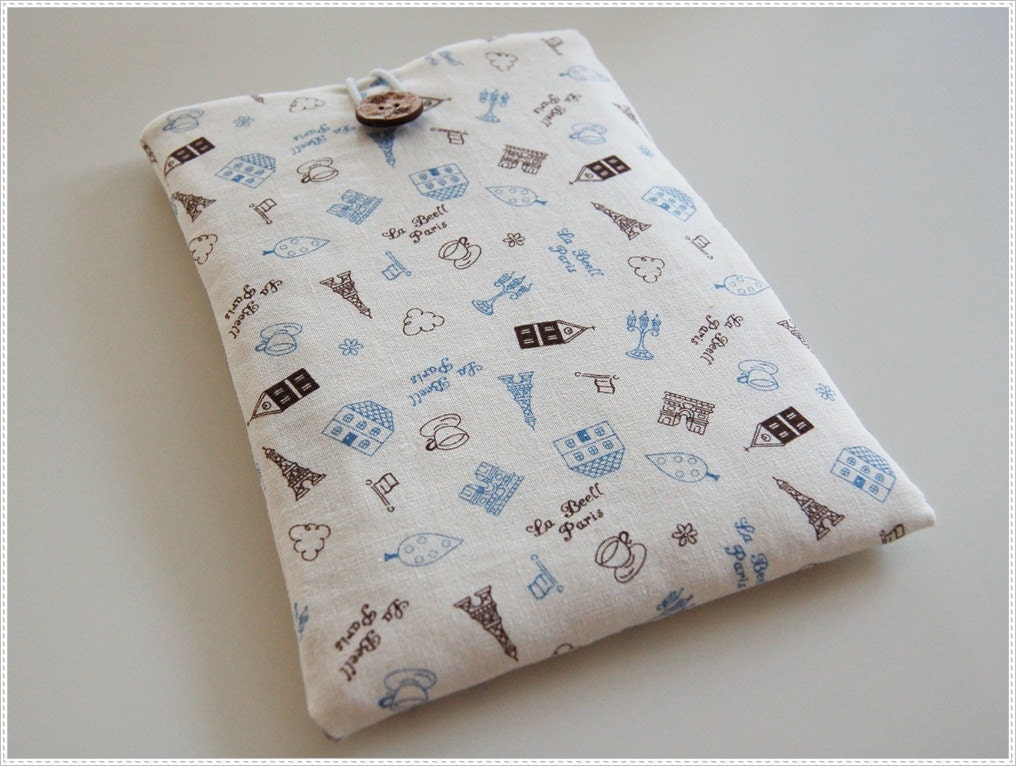 Kindle padded sleeve case pouch, E-Reader from fabric
