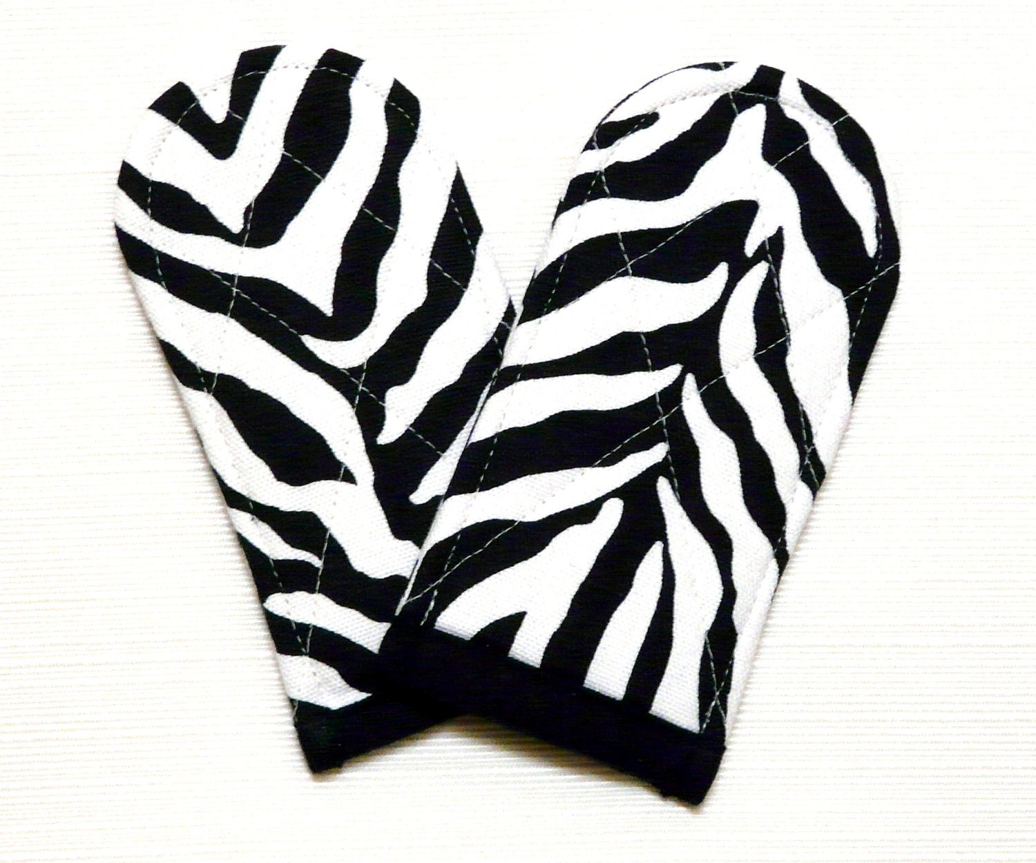 Pan Handle Covers Black White Zebra Print
