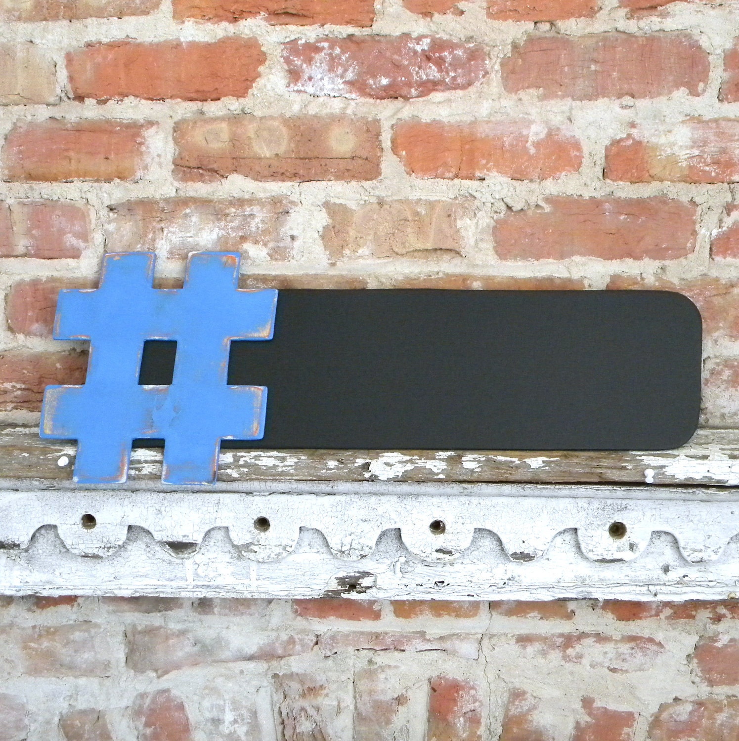 Hashtag Chalkboard 9x24 - The Original - Twitter trending tweets, many colors available