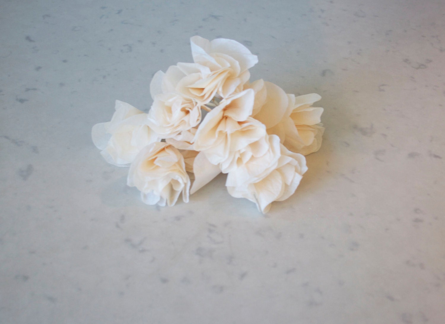 Peach Flower Cake Toppers (50)