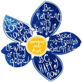 Forget-Me-Not Magnet from President Uchtdorfs RS Conf Talk