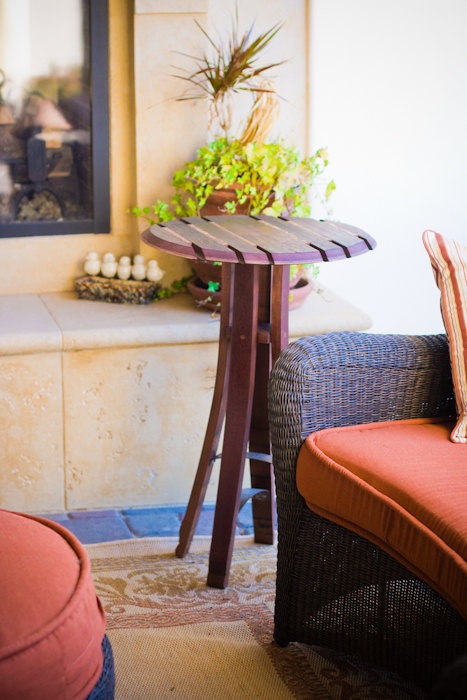 Wine Barrel Top Bistro Table
