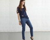 NOW 50% OFF - Blue Women Pants, Skinny Pants
