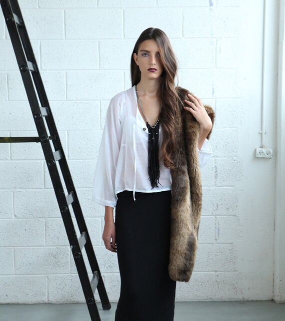 Women white cotton blouse