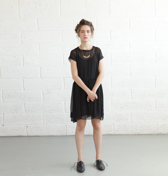 End of Summer sale ,sheer dress,Black Bridesmaid Dress, Little Black Dress