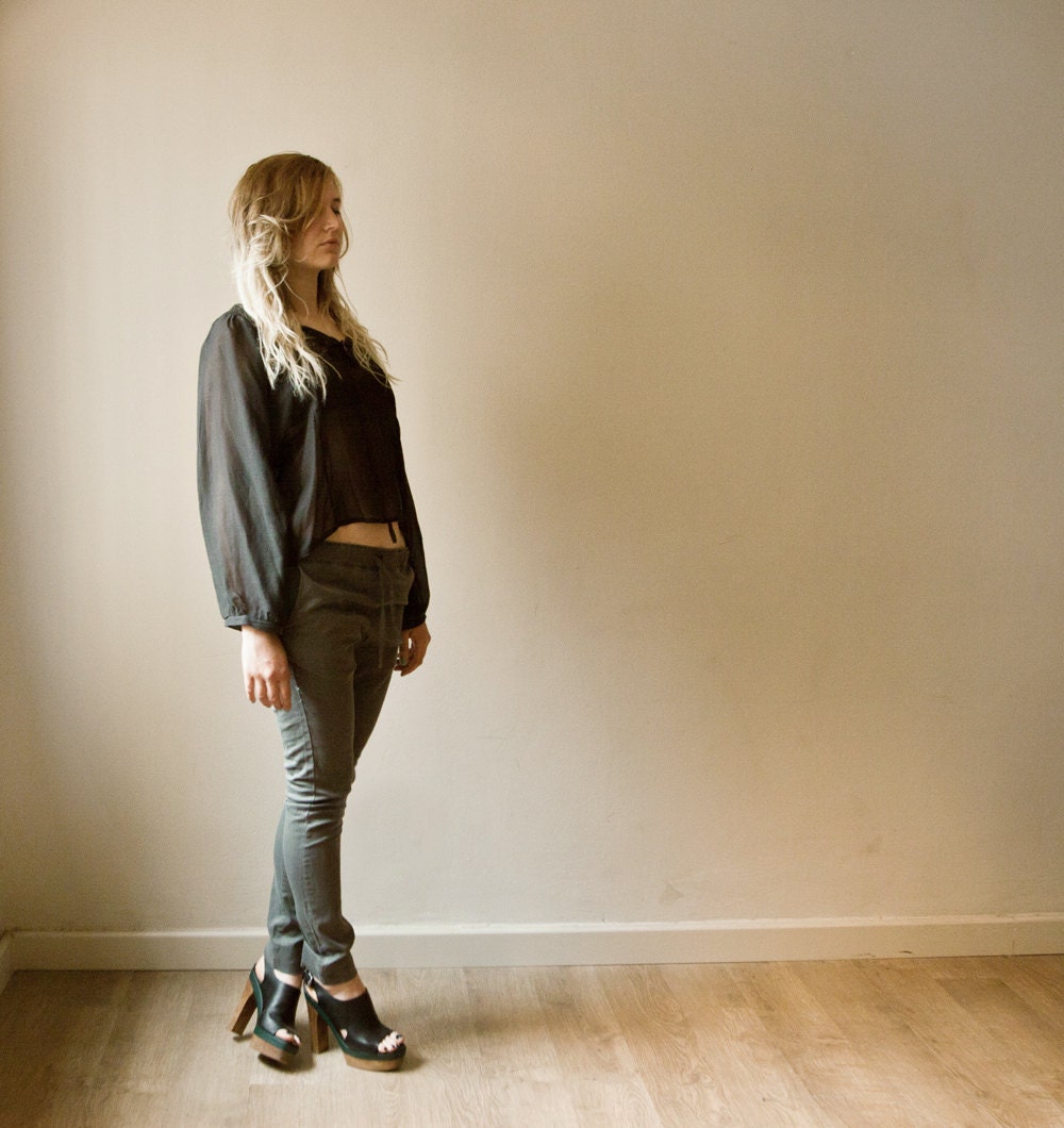 Gray Women Pants, Women Trousers