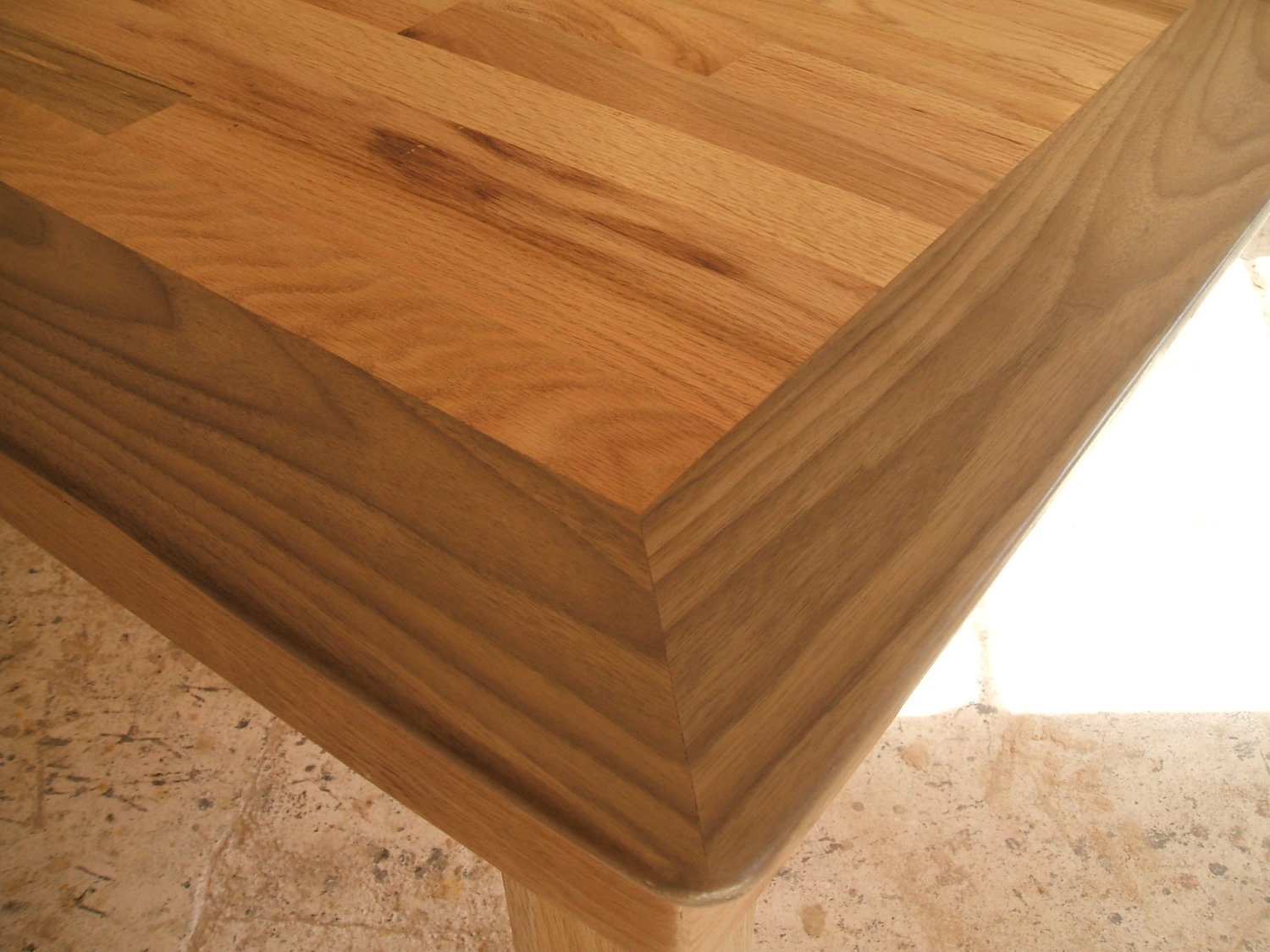 Dining Table : Reclaimed Old Oak With Solid Walnut Surround