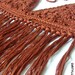 Fringed bikini top