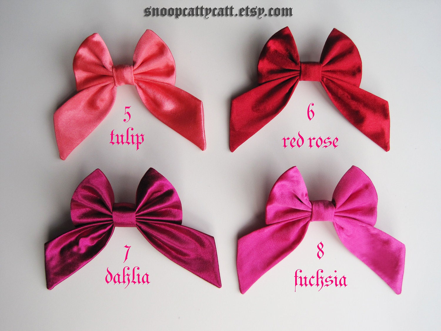 Lady Cat Bow - Choose Your Own Satin