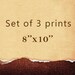 3 Art prints 8x10 by Elena Romanova LeniSomnia