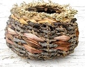 Hand Woven Basket, Hawaiian, Natural, Rustic, Home Decor, House Warming Gift, Mothers Day Gift
