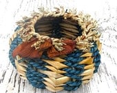 Hawaiian Hand Woven Basket, CUSTOM Order, Natural Rustic Home Decor, House Warming Gift, Custom